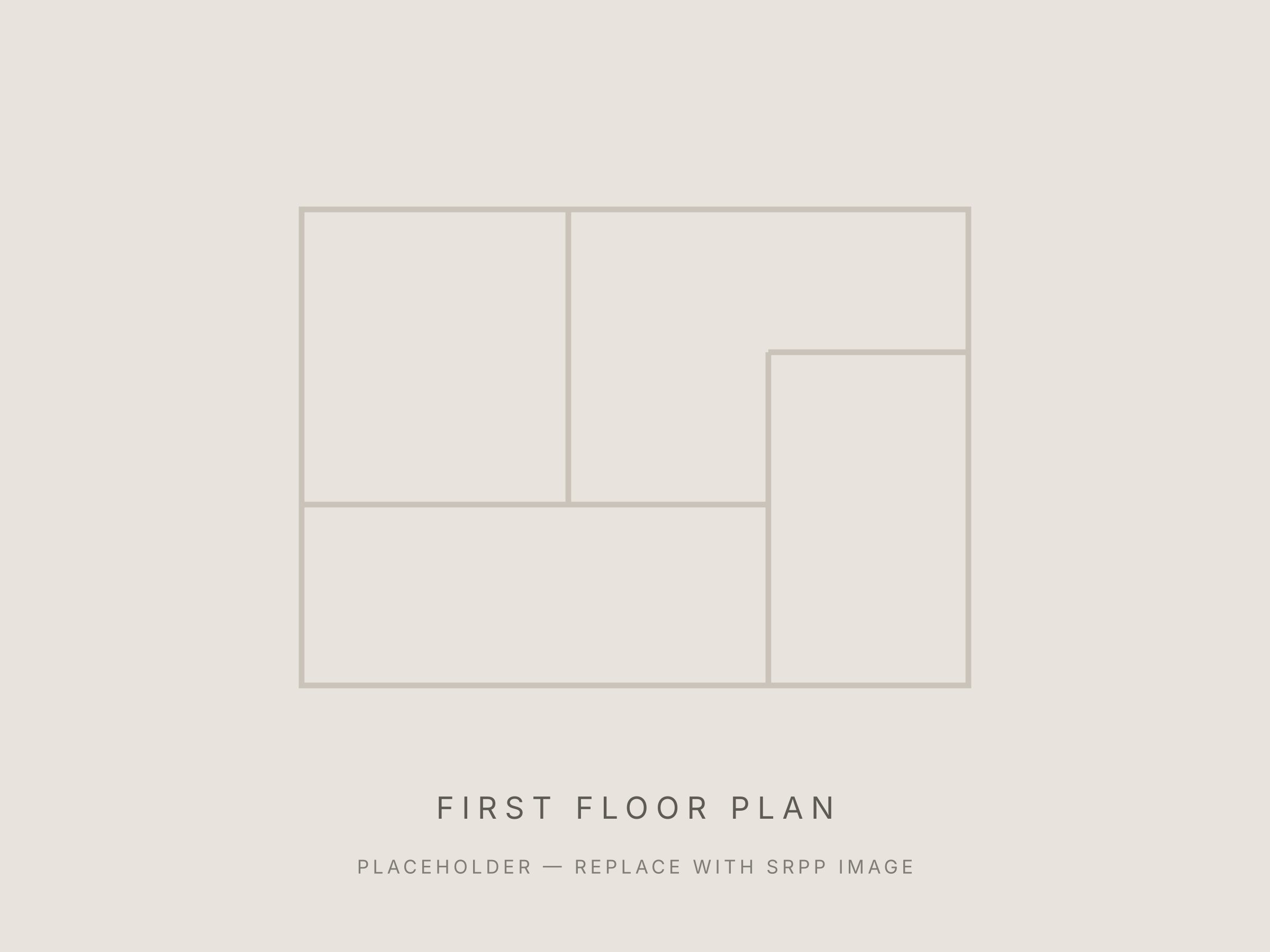 First floor plan — placeholder