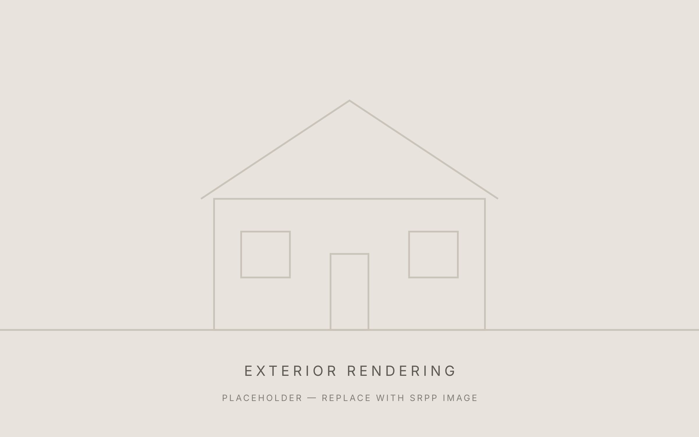 Exterior rendering — placeholder